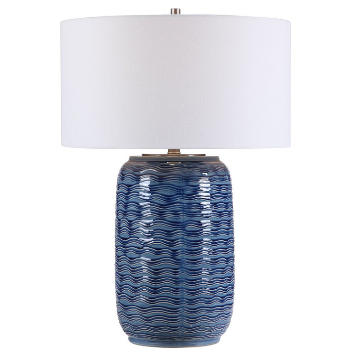 Uttermost 28274-1 One Light Table Lamp, Brushed Nickel