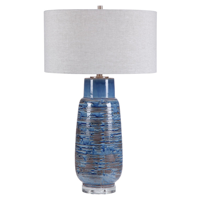 Uttermost 28276 One Light Table Lamp, Brushed Nickel