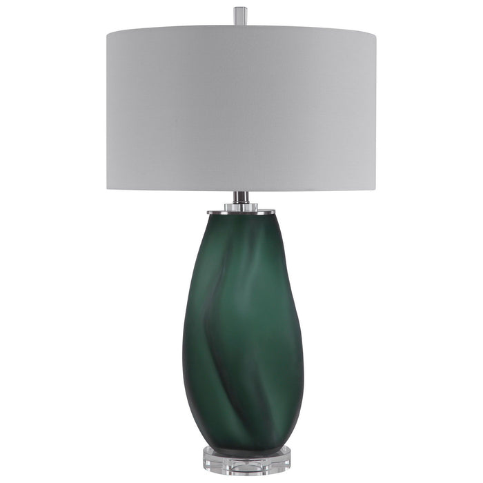 Uttermost 28278 One Light Table Lamp, Brushed Nickel