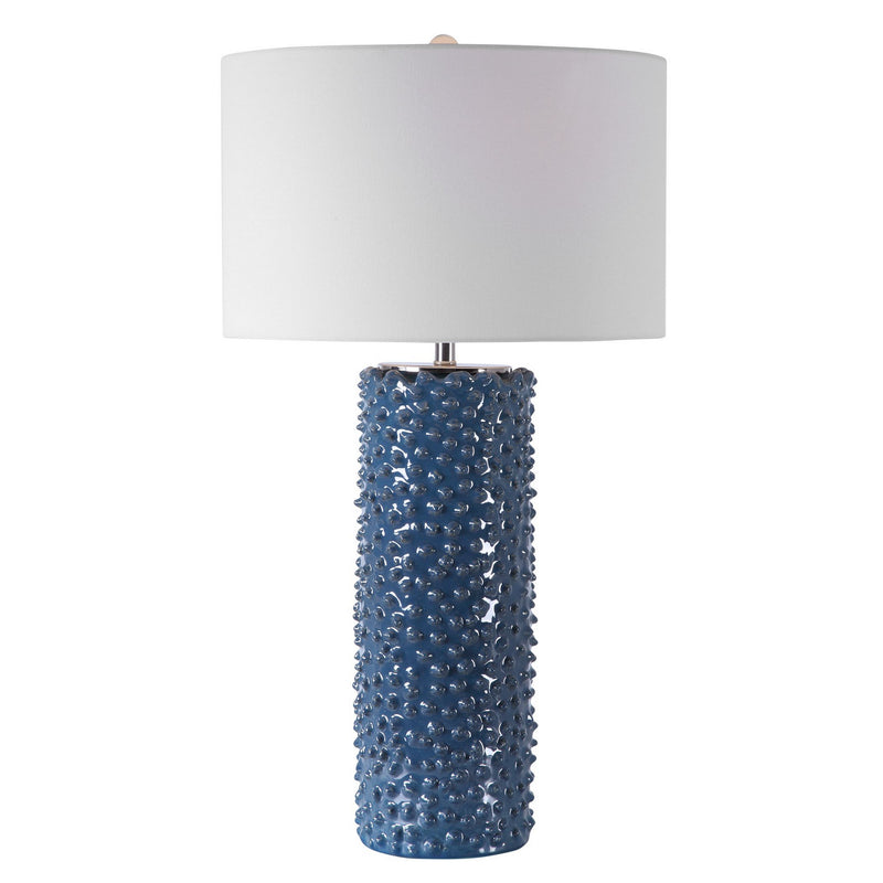 Uttermost 28285 One Light Table Lamp, Brushed Nickel
