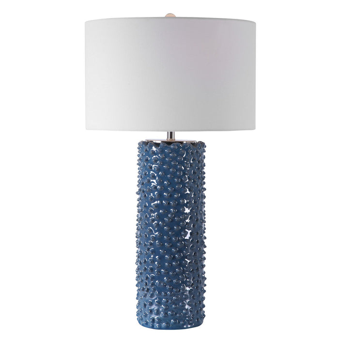 Uttermost 28285 One Light Table Lamp, Brushed Nickel