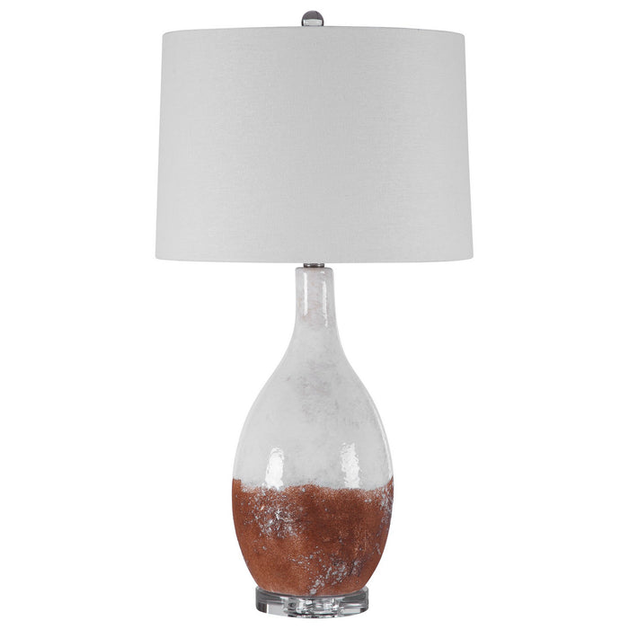 Uttermost 28339-1 One Light Table Lamp, Brushed Nickel