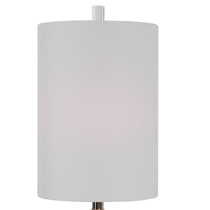 Uttermost 29734-1 One Light Buffet Lamp, Polished Nickel