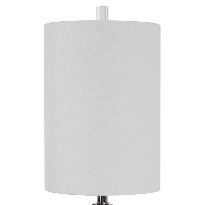 Uttermost 29734-1 One Light Buffet Lamp, Polished Nickel