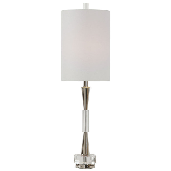 Uttermost 29734-1 One Light Buffet Lamp, Polished Nickel
