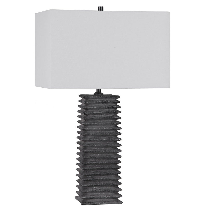 Uttermost 29737 One Light Table Lamp, Charcoal Glaze
