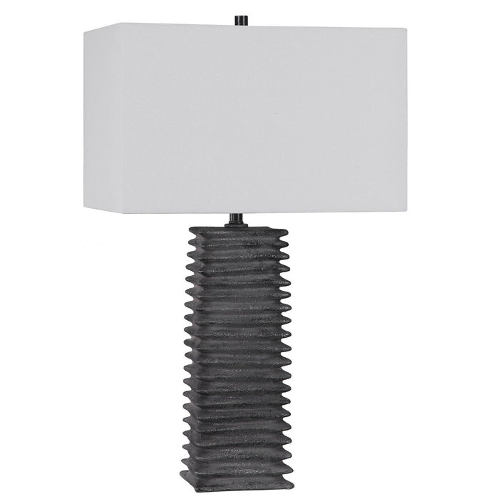 Uttermost 29737 One Light Table Lamp, Charcoal Glaze