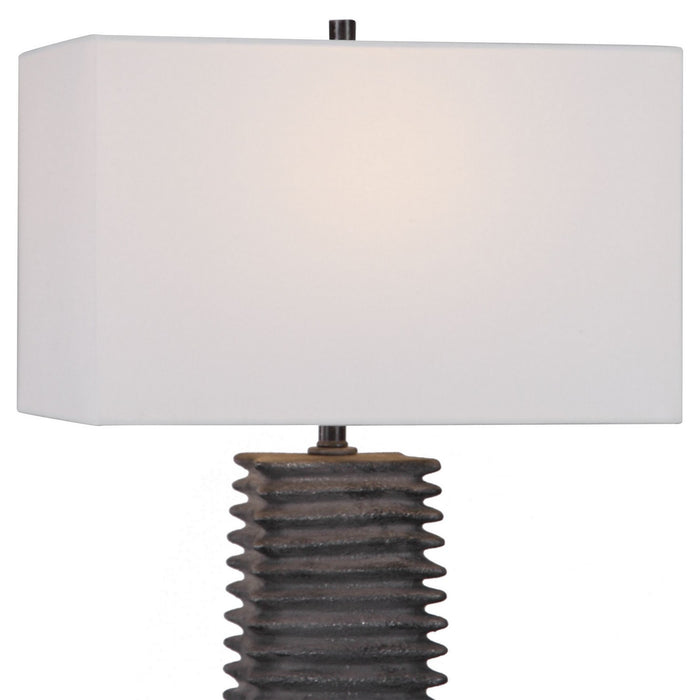 Uttermost 29737 One Light Table Lamp, Charcoal Glaze