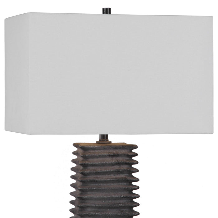 Uttermost 29737 One Light Table Lamp, Charcoal Glaze