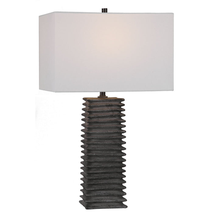 Uttermost 29737 One Light Table Lamp, Charcoal Glaze