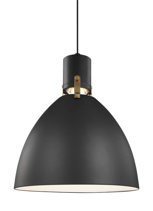 Visual Comfort Studio P1442MB-L1 LED Pendant, Matte Black