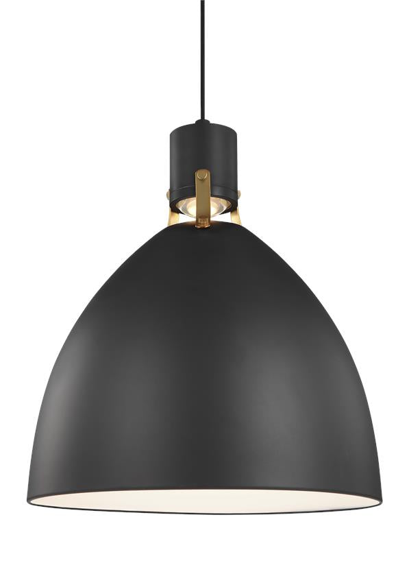 Visual Comfort Studio P1443MB-L1 LED Pendant, Matte Black