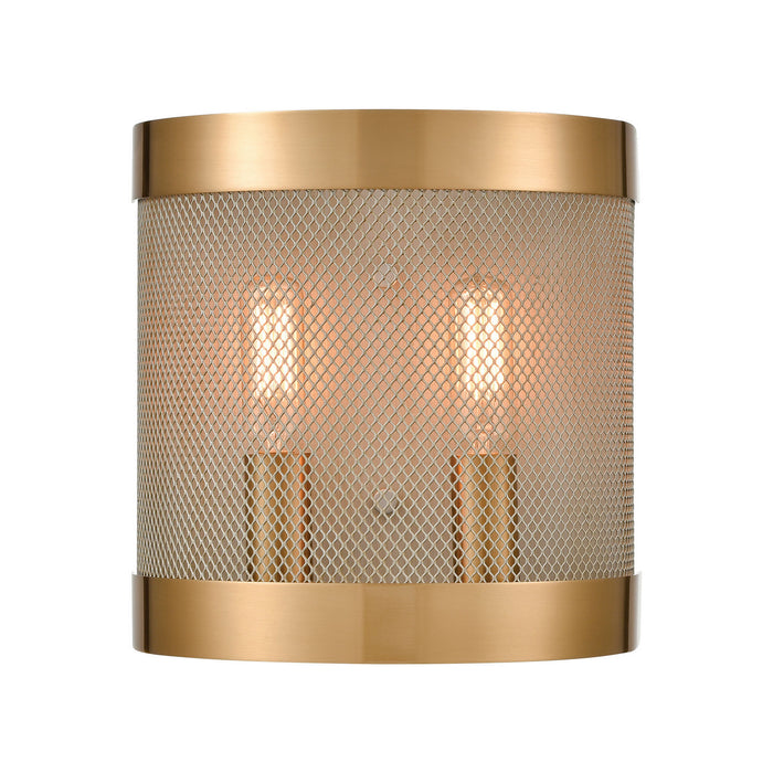 ELK Home D4335 Two Light Wall Sconce, Satin Brass