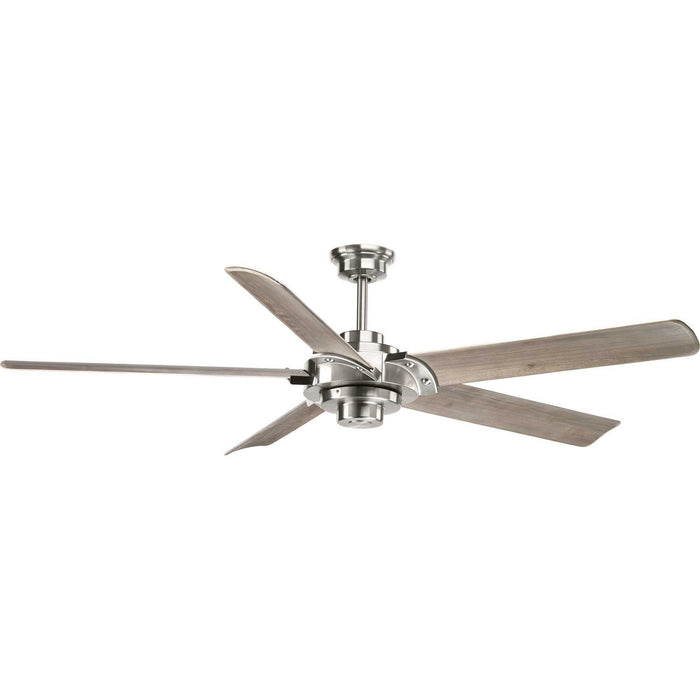 Progress Lighting P2546-09 68" Ceiling Fan, Brushed Nickel