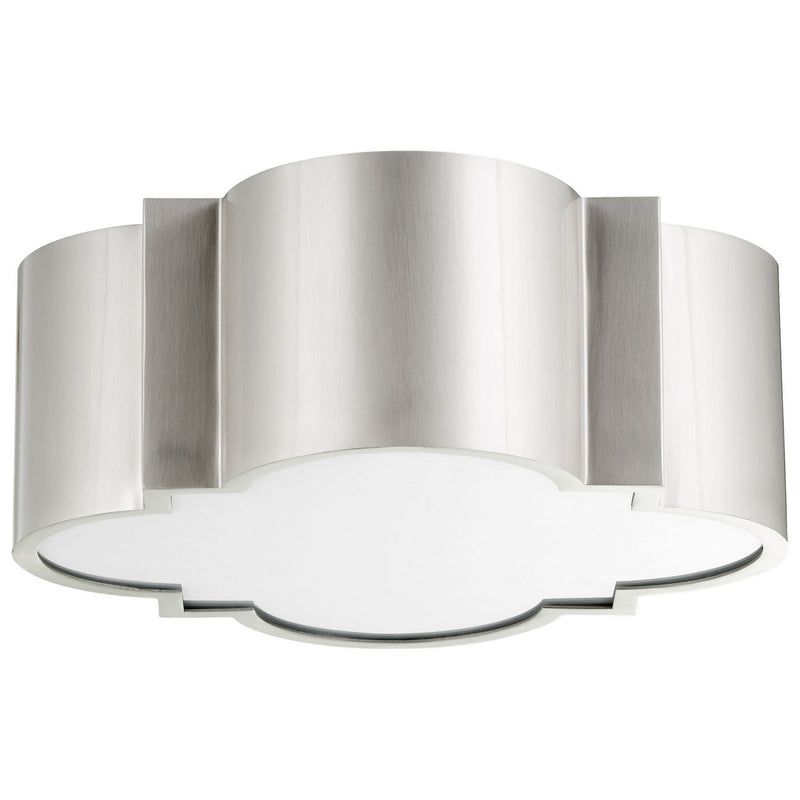 Cyan 10061 Two Light Ceiling Mount, Satin Nickel