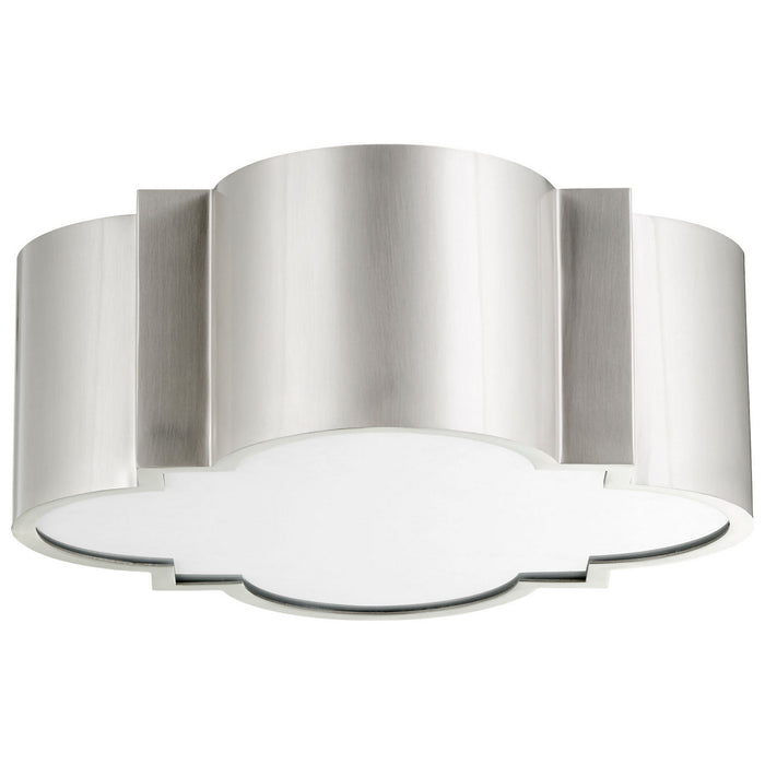 Cyan 10061 Two Light Ceiling Mount, Satin Nickel