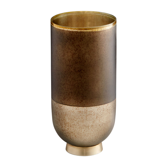 Cyan 10185 Vase, Black Onyx And Champagne