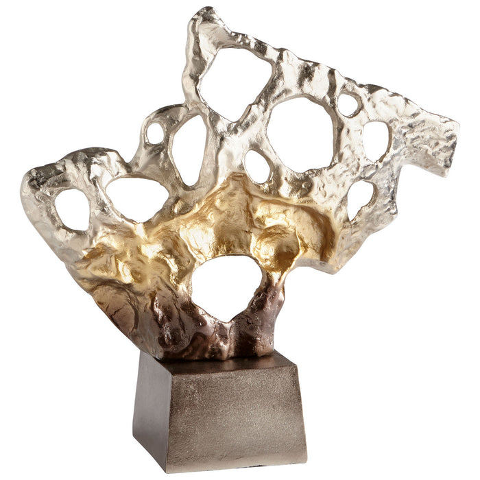 Cyan 10189 Sculpture, Nickel And Champagne