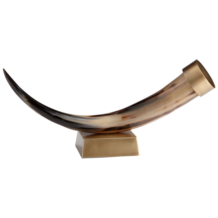 Cyan 10191 Sculpture, Natural And Antique Brass