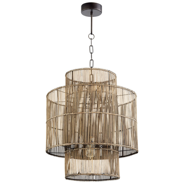 Cyan 10273 One Light Pendant, Rattan