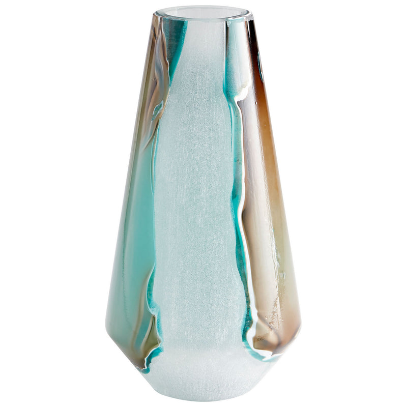 Cyan 10324 Vase, Green And White