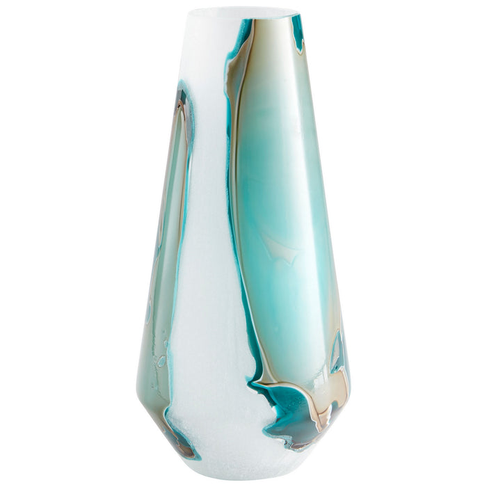 Cyan 10325 Vase, Green And White