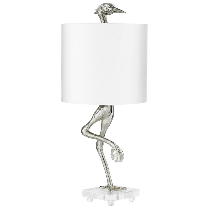 Cyan 10362 One Light Table Lamp, Silver Leaf