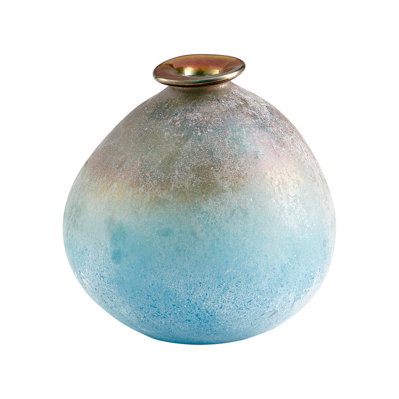 Cyan 10436 Vase, Turquoise And Scavo