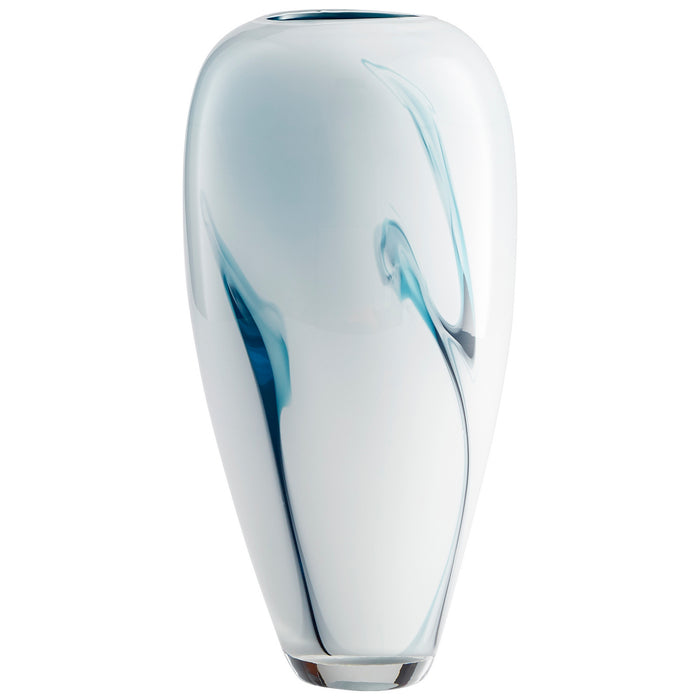 Cyan 10446 Vase, Blue And White