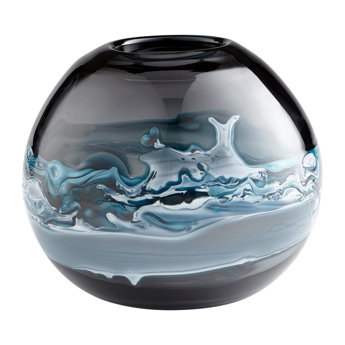 Cyan 10461 Vase, Blue And White