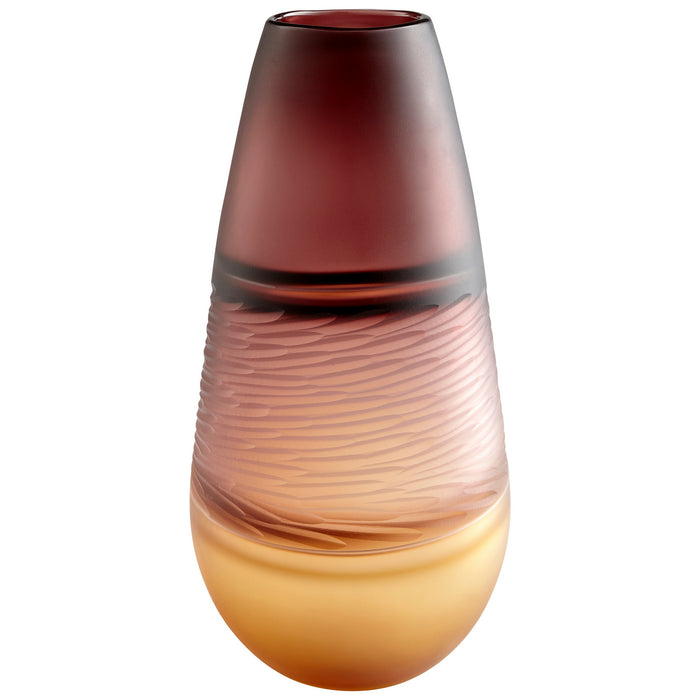 Cyan 10484 Vase, Plum And Amber
