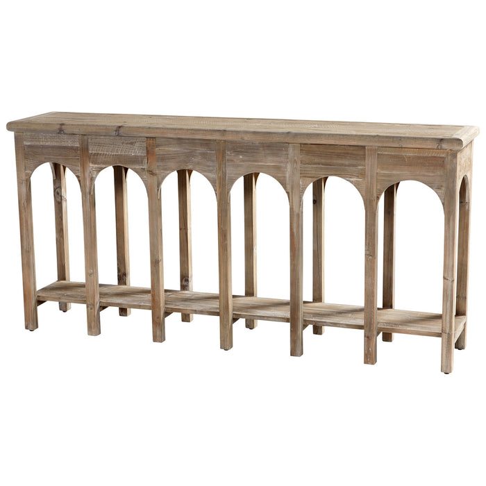Cyan 10504 Console Table, Weathered Pine