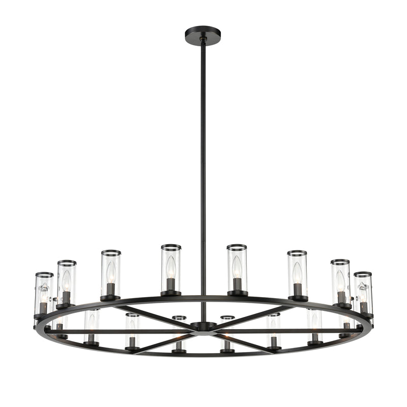 Alora CH309018UBCG 18 Light Chandelier, Clear Glass/Urban Bronze