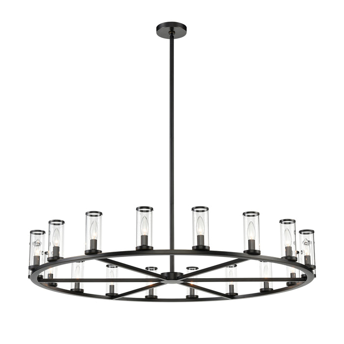 Alora CH309018UBCG 18 Light Chandelier, Clear Glass/Urban Bronze