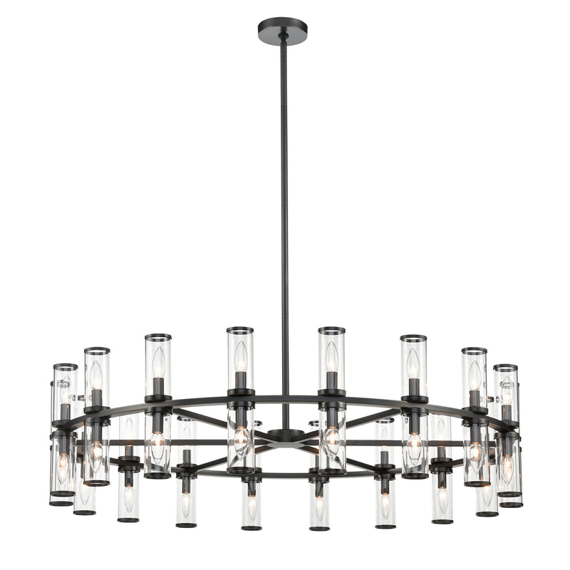 Alora CH309036UBCG 36 Light Chandelier, Clear Glass/Urban Bronze