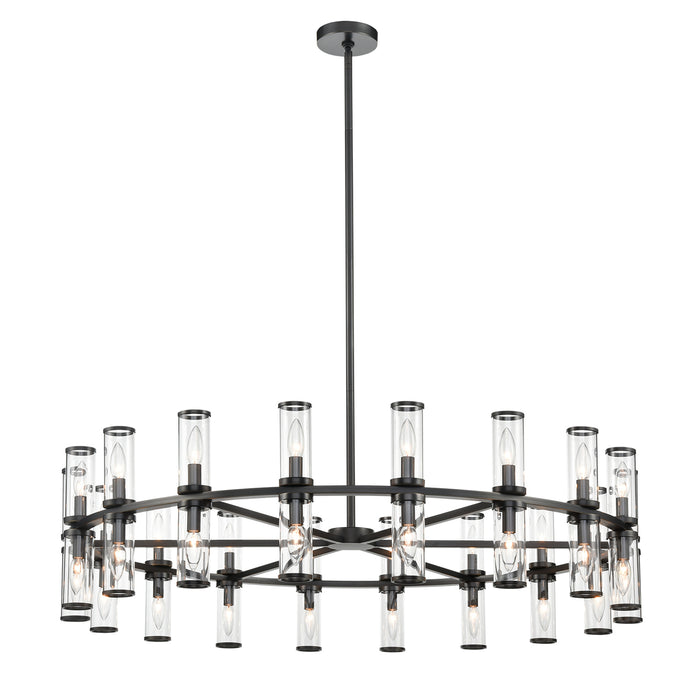 Alora CH309036UBCG 36 Light Chandelier, Clear Glass/Urban Bronze