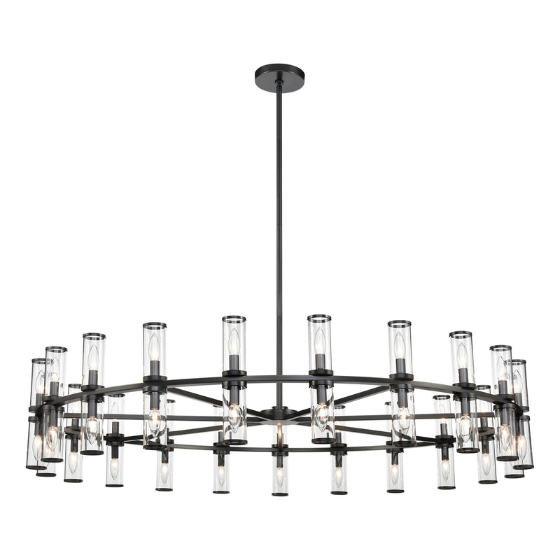 Alora CH309042UBCG 42 Light Chandelier, Clear Glass/Urban Bronze