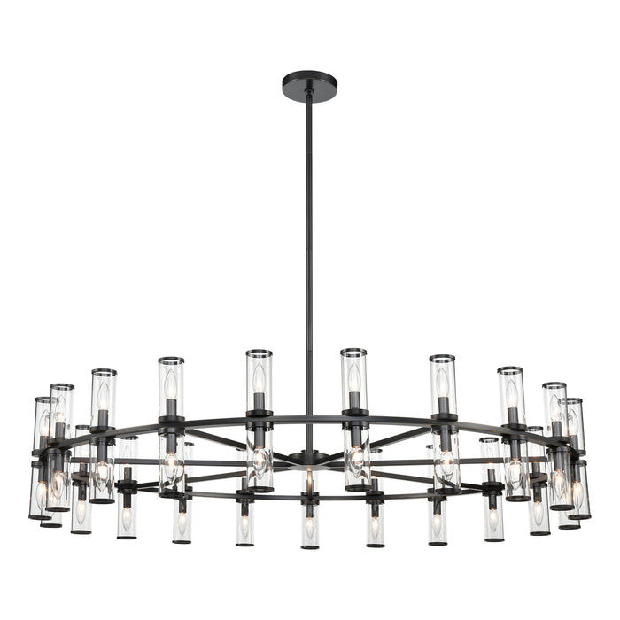 Alora CH309042UBCG 42 Light Chandelier, Clear Glass/Urban Bronze