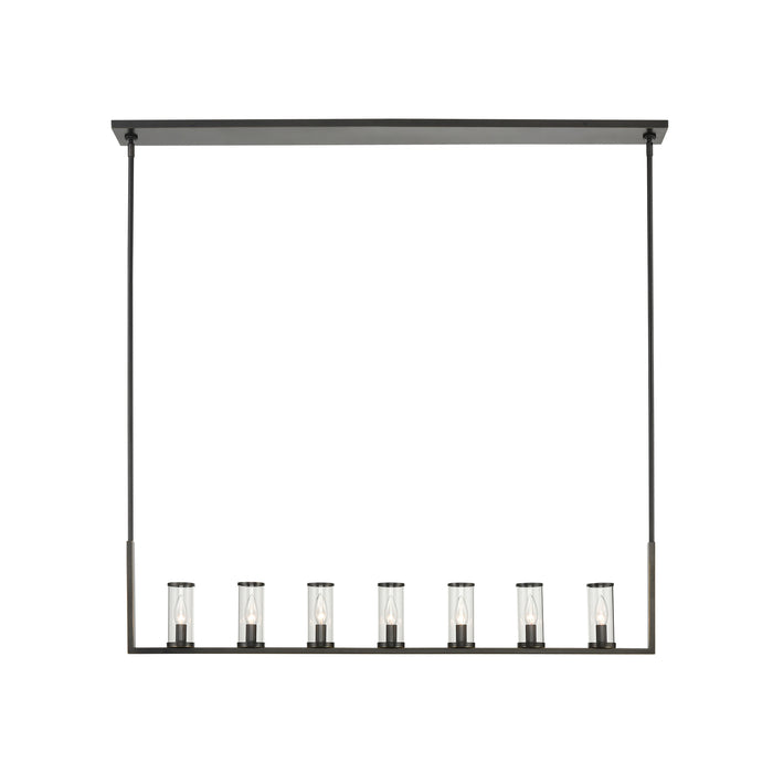 Alora LP309007UBCG Seven Light Island Pendant, Clear Glass/Urban Bronze