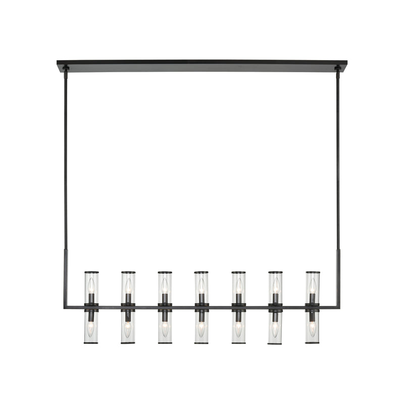Alora LP309077UBCG 14 Light Island Pendant, Clear Glass/Urban Bronze