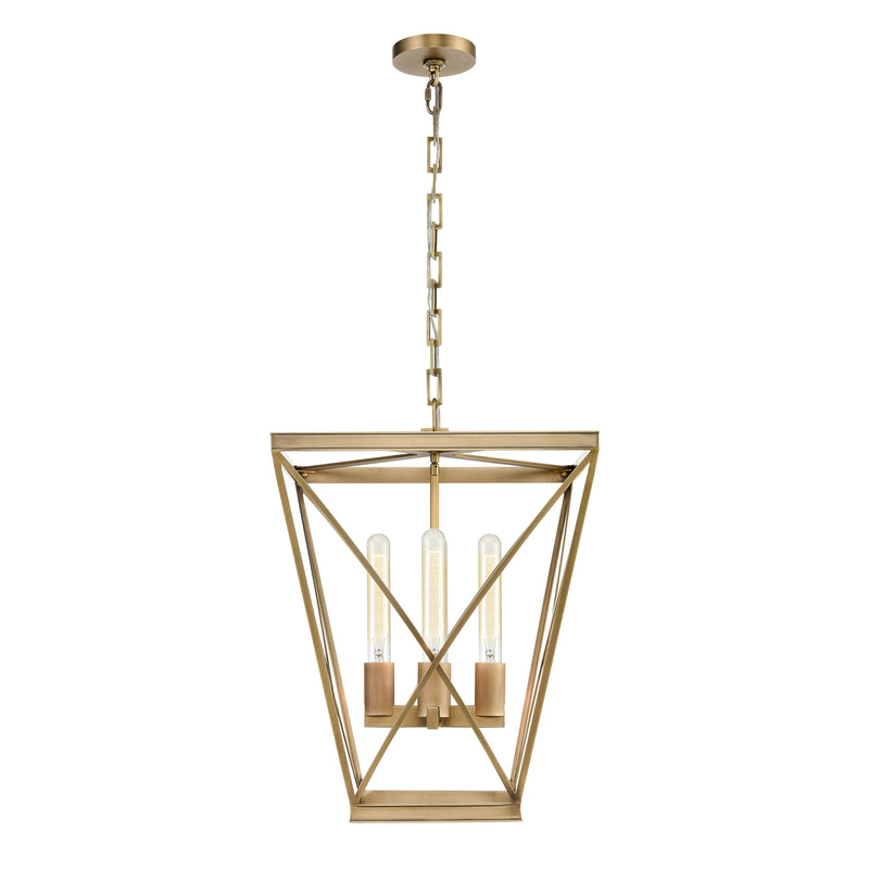 Alora PD309616VB Four Light Pendant, Vintage Brass