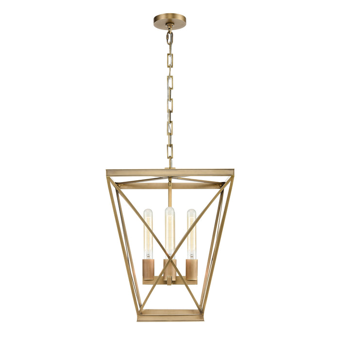 Alora PD309616VB Four Light Pendant, Vintage Brass
