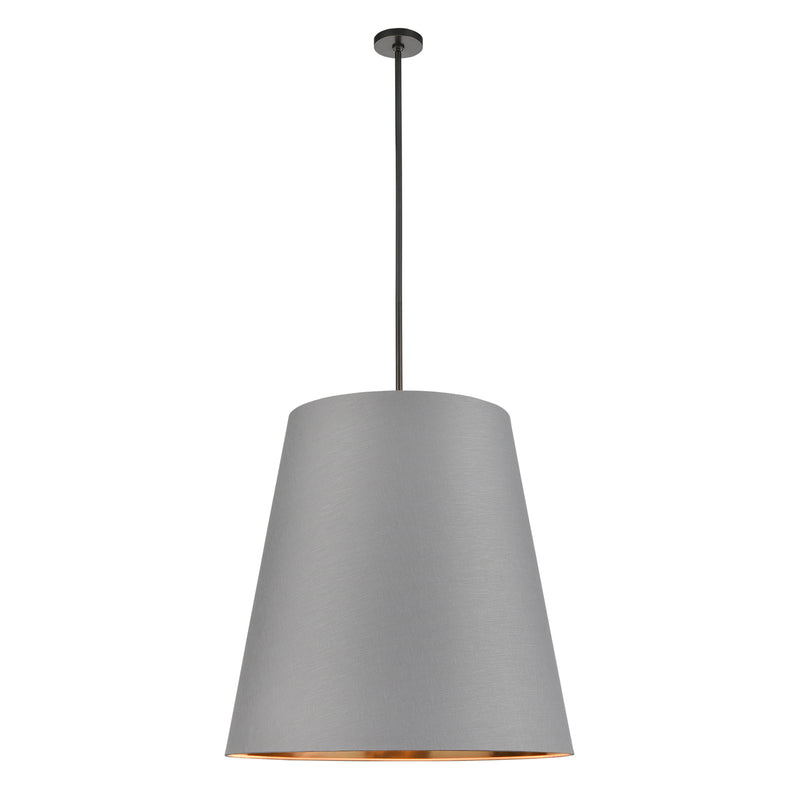 Alora PD311030UBGG Three Light Pendant, Gray Linen Withgold Parchmen/Urban Bronze