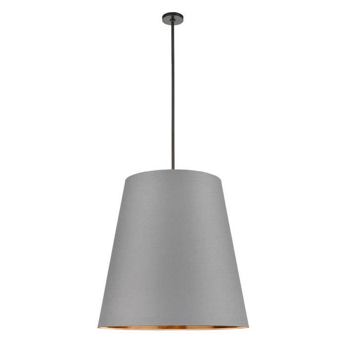 Alora PD311030UBGG Three Light Pendant, Gray Linen Withgold Parchmen/Urban Bronze