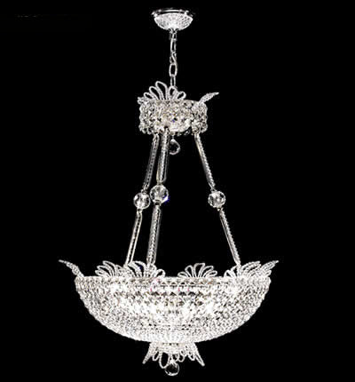 James R. Moder 94105S11 16 Light Chandelier, Silver