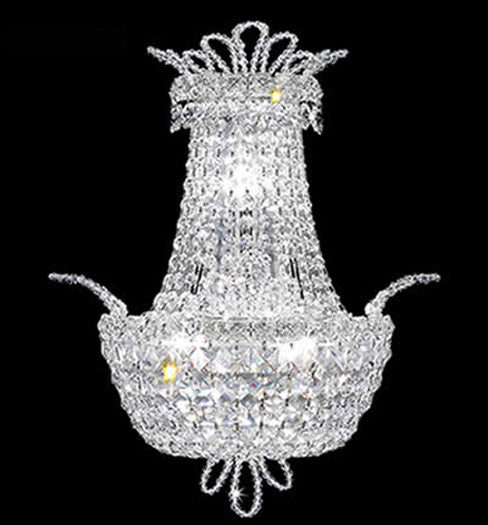 James R. Moder 94108S22 Three Light Wall Sconce, Silver