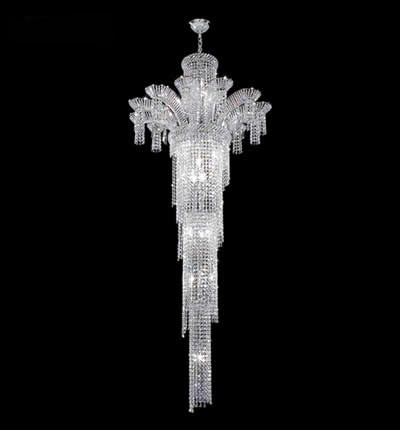 James R. Moder 94122S22 22 Light Chandelier, Silver