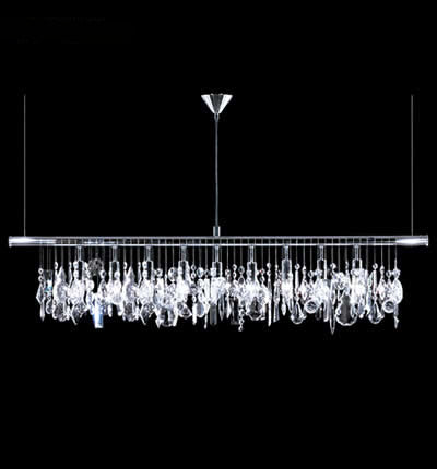 James R. Moder 94160S22 Nine Light Bar Light, Silver