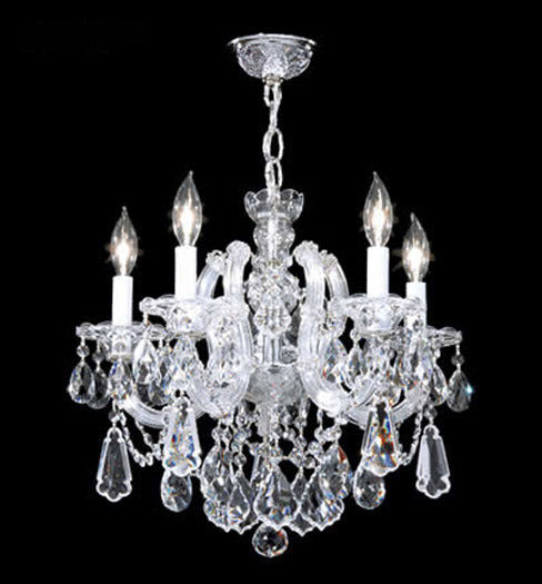 James R. Moder 94715S22 Five Light Pendant, Silver