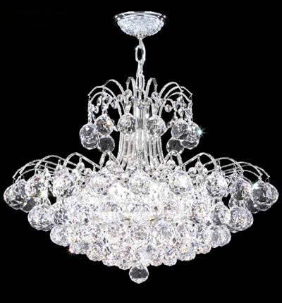 James R. Moder 94807S22 12 Light Chandelier, Silver